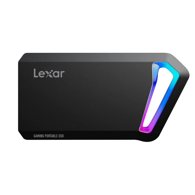 Lexar SL660 Blaze 1TB Gaming Portable External SSD, Up to 2000MB/s Read, RGB LED, USB 3.2 Gen 2x2, NVMe Performance (LSL660X001T-RNNNU)